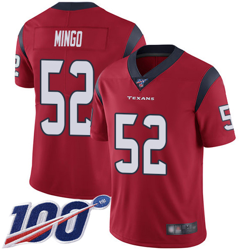 Houston Texans Limited Red Men Barkevious Mingo Alternate Jersey NFL Football #52 100th Season Vapor Untouchable->houston texans->NFL Jersey